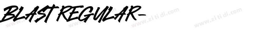 Blast Regular字体转换